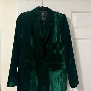 NWOT Elegant Green Velvet Women's Blazer